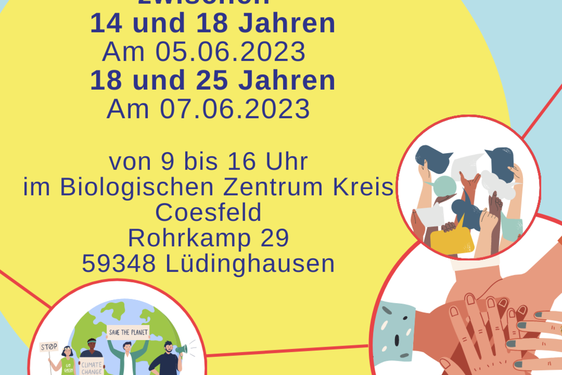 Plakat mit Titel und Terminen zur Veranstaltung Politisch Handeln