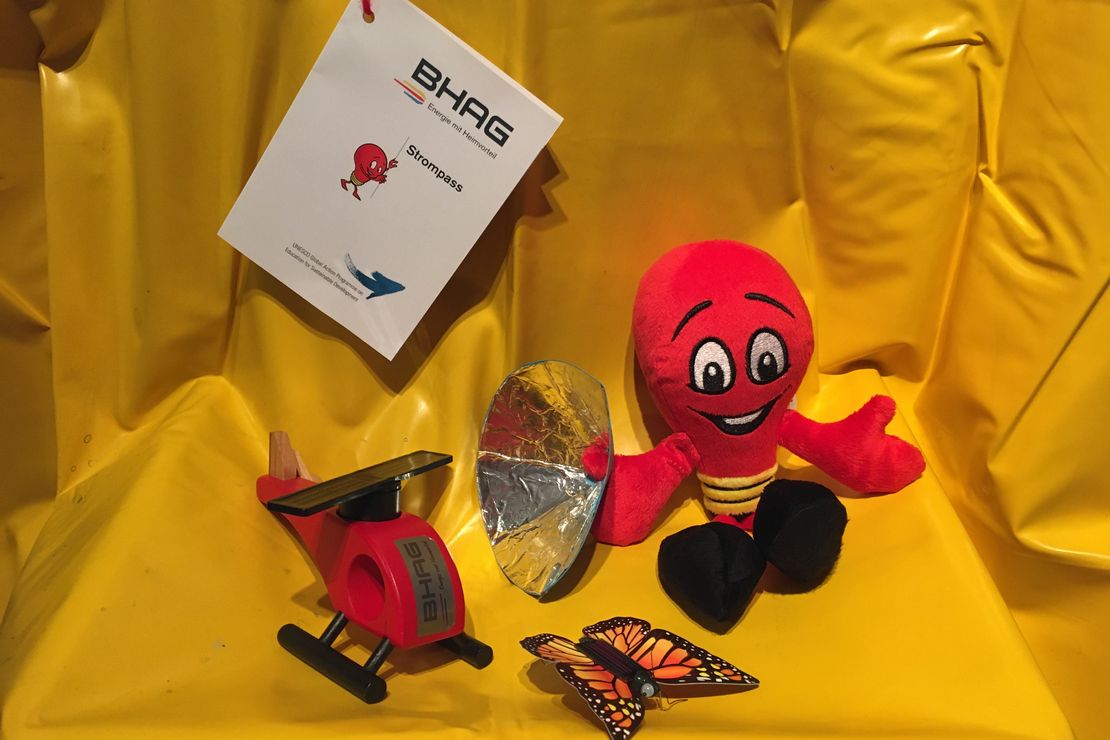 MAskottchen und Projektmaterial