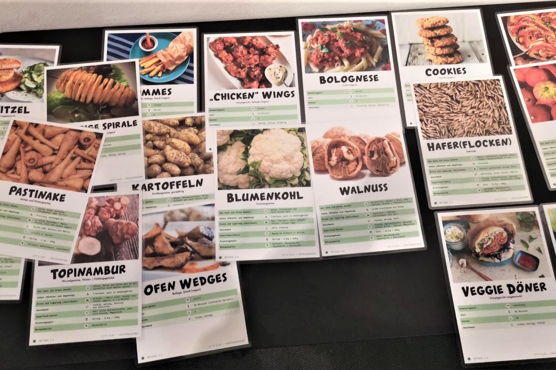 Infokarten regionaler Lebensmittel und Rezepte aus dem Bildungskoffer FoodStories