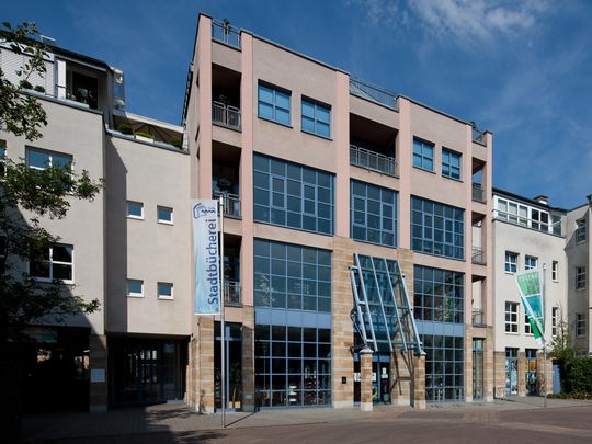 Frontansicht der Stadtbibliothek Hilden
