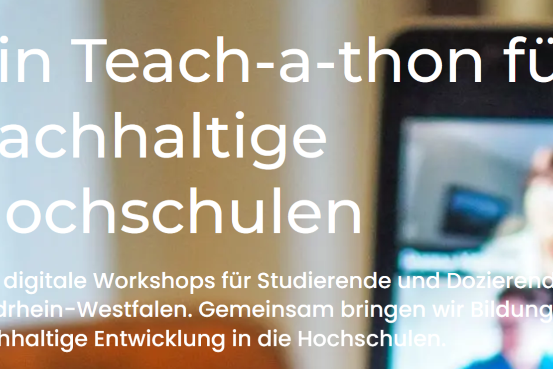 Überschrift Teach-a-thon für nachhaltige Hochschulen