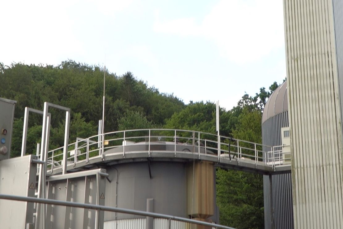 Ausblick auf die Kläranlage Odenthal