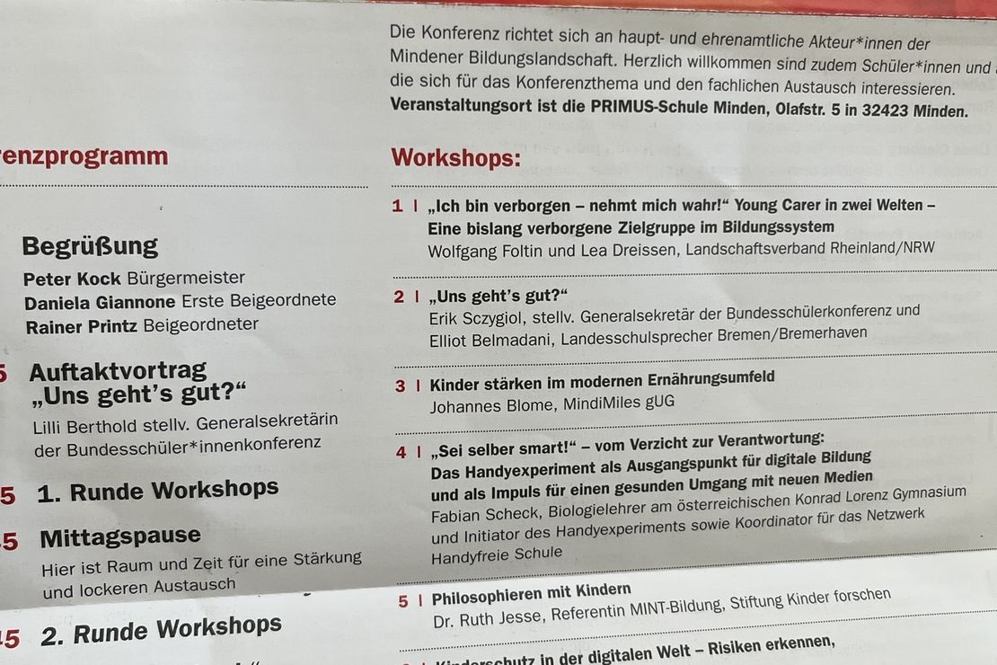 Programm der Bildungskonferenz